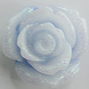 Resin Cabochons, No Hole Headwear & Costume Accessory, Flower, About 19mm in diameter, Sold by Bag