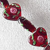 Lampwork Beads, Triangle 13x15mm Hole:About 1.5mm, Sold by PC