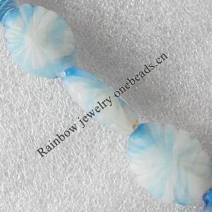 Lampwork Beads, Flower 15x28mm Hole:About 1.5mm, Sold by PC