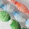 Lampwork Beads, Mix Color Flower 20x27mm Hole:About 1.5mm, Sold by Group