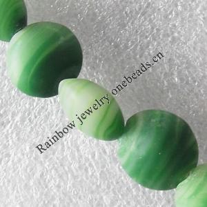 Lampwork Beads, Flat Round 15mm Hole:About 1.5mm, Sold by PC