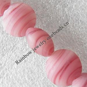 Lampwork Beads, Flat Round 15mm Hole:About 1.5mm, Sold by PC
