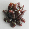 Resin Cabochons, No Hole Headwear & Costume Accessory, Flower, About 14x14mm in diameter, Sold by Bag