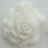 Resin Cabochons, No Hole Headwear & Costume Accessory, Flower, About 27mm in diameter, Sold by Bag