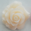 Resin Cabochons, No Hole Headwear & Costume Accessory, Flower, About 27mm in diameter, Sold by Bag