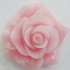 Resin Cabochons, No Hole Headwear & Costume Accessory, Flower, About 27mm in diameter, Sold by Bag