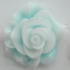 Resin Cabochons, No Hole Headwear & Costume Accessory, Flower, About 27mm in diameter, Sold by Bag