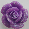 Resin Cabochons, No Hole Headwear & Costume Accessory, Flower, About 23mm in diameter, Sold by Bag