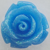 Resin Cabochons, No Hole Headwear & Costume Accessory, Flower, About 15mm in diameter, Sold by Bag
