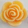 Resin Cabochons, No Hole Headwear & Costume Accessory, Flower, About 23mm in diameter, Sold by Bag