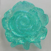 Resin Cabochons, No Hole Headwear & Costume Accessory, Flower, About 20x18mm in diameter, Sold by Bag