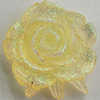 Resin Cabochons, No Hole Headwear & Costume Accessory, Flower, About 20x18mm in diameter, Sold by Bag