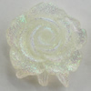 Resin Cabochons, No Hole Headwear & Costume Accessory, Flower, About 20x18mm in diameter, Sold by Bag