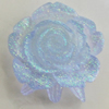 Resin Cabochons, No Hole Headwear & Costume Accessory, Flower, About 20x18mm in diameter, Sold by Bag