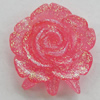 Resin Cabochons, No Hole Headwear & Costume Accessory, Flower, About 20x18mm in diameter, Sold by Bag