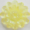 Resin Cabochons, No Hole Headwear & Costume Accessory, Flower, About 22mm in diameter, Sold by Bag