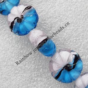 Lampwork Beads, Flower 20mm Hole:About 1.5mm, Sold by PC