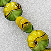 Lampwork Beads, Flower 20mm Hole:About 1.5mm, Sold by PC