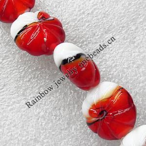 Lampwork Beads, Flower 20mm Hole:About 1.5mm, Sold by PC