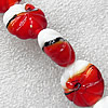 Lampwork Beads, Flower 20mm Hole:About 1.5mm, Sold by PC