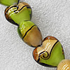 Lampwork Beads, Heart 20mm Hole:About 1.5mm, Sold by PC