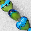 Lampwork Beads, Heart 20mm Hole:About 1.5mm, Sold by PC