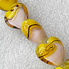 Lampwork Beads, Heart 20mm Hole:About 1.5mm, Sold by PC