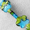 Lampwork Beads, Flower 25mm Hole:About 1.5mm, Sold by PC