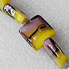 Lampwork Beads, Square 20x20mm Hole:About 1.5mm, Sold by PC