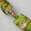 Lampwork Beads, Square 20x20mm Hole:About 1.5mm, Sold by PC