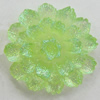 Resin Cabochons, No Hole Headwear & Costume Accessory, Flower, About 22mm in diameter, Sold by Bag