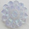 Resin Cabochons, No Hole Headwear & Costume Accessory, Flower, About 22mm in diameter, Sold by Bag