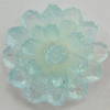 Resin Cabochons, No Hole Headwear & Costume Accessory, Flower, About 22mm in diameter, Sold by Bag