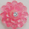 Resin Cabochons, No Hole Headwear & Costume Accessory, Flower, About 22mm in diameter, Sold by Bag