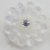 Resin Cabochons, No Hole Headwear & Costume Accessory, Flower, About 22mm in diameter, Sold by Bag