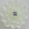 Resin Cabochons, No Hole Headwear & Costume Accessory, Flower, About 22mm in diameter, Sold by Bag