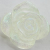 Resin Cabochons, No Hole Headwear & Costume Accessory, Flower, About 23mm in diameter, Sold by Bag