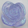 Resin Cabochons, No Hole Headwear & Costume Accessory, Flower, About 23mm in diameter, Sold by Bag