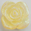 Resin Cabochons, No Hole Headwear & Costume Accessory, Flower, About 23mm in diameter, Sold by Bag