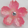 Resin Cabochons, No Hole Headwear & Costume Accessory, Flower, About 23mm in diameter, Sold by Bag