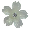 Resin Cabochons, No Hole Headwear & Costume Accessory, Flower, About 23mm in diameter, Sold by Bag