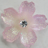 Resin Cabochons, No Hole Headwear & Costume Accessory, Flower, About 23mm in diameter, Sold by Bag