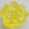 Resin Cabochons, No Hole Headwear & Costume Accessory, Flower, About 19mm in diameter, Sold by Bag