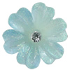 Resin Cabochons, No Hole Headwear & Costume Accessory, Flower, About 20mm in diameter, Sold by Bag