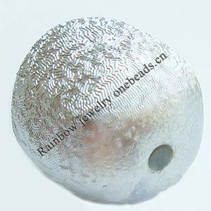 Crapy Exterior Acrylic Beads，Heart, Bead：22x20mm，Thickness：10mm，Hole:about 3mm，Sold by Bag