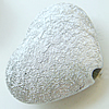 Crapy Exterior Acrylic Beads，Heart, Bead：22x20mm，Thickness：10mm，Hole:about 3mm，Sold by Bag