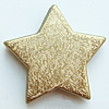 Crapy Exterior Acrylic Beads，Star, Bead：28mm，Thickness：7mm，Hole:about 2mm，Sold by Bag