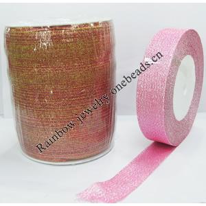 Color Mettlic Ribbon, 10mm wide,Sold per 250-yards spool