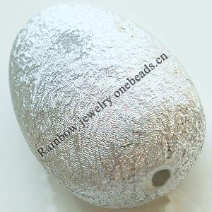 Crapy Exterior Acrylic Beads，Tube, Bead：42x28mm，Thickness：20mm，Hole:about 2mm，Sold by Bag