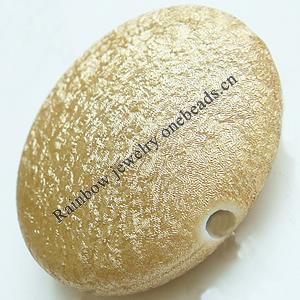 Crapy Exterior Acrylic Beads，Flat Round, Bead：34mm，Thickness：14mm，Hole:about 2mm，Sold by Bag